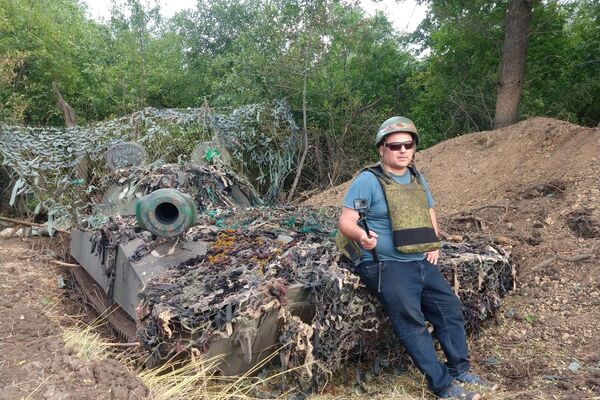Sebastián Salgado, periodista argentino en Lugank. - Sputnik Mundo