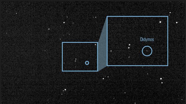 El objetivo del experimento consistía precisamente en perfeccionar el método que en el futuro podría hacer falta en caso de que emerja un peligro real para nuestro planeta por parte de un asteroide, cuya trayectoria podría desviarse así.En la foto: una imagen compuesta de 243 fotos que muestran la luz reflejada por el asteroide Didymos y su acompañante Dimorphos en julio de 2022. - Sputnik Mundo