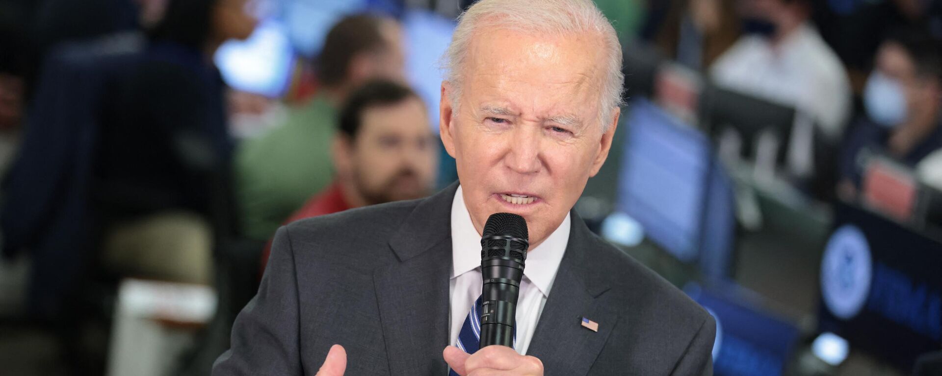 El presidente de EEUU, Joe Biden, durante una conferencia en la FEMA, por el huracán Ian - Sputnik Mundo, 1920, 30.09.2022