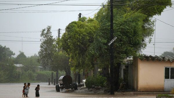 Tormenta tropical en México (archivo) - Sputnik Mundo