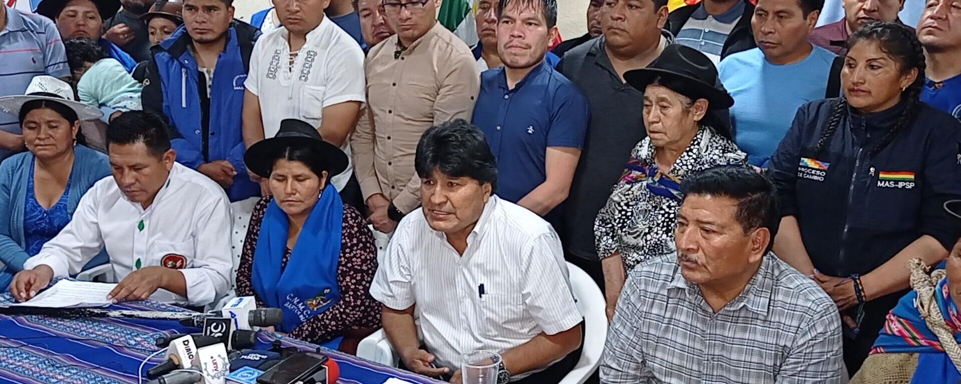 Ampliado nacional del MAS, con la presencia de Evo Morales, en el trópico de Cochabamba - Sputnik Mundo, 1920, 07.10.2022