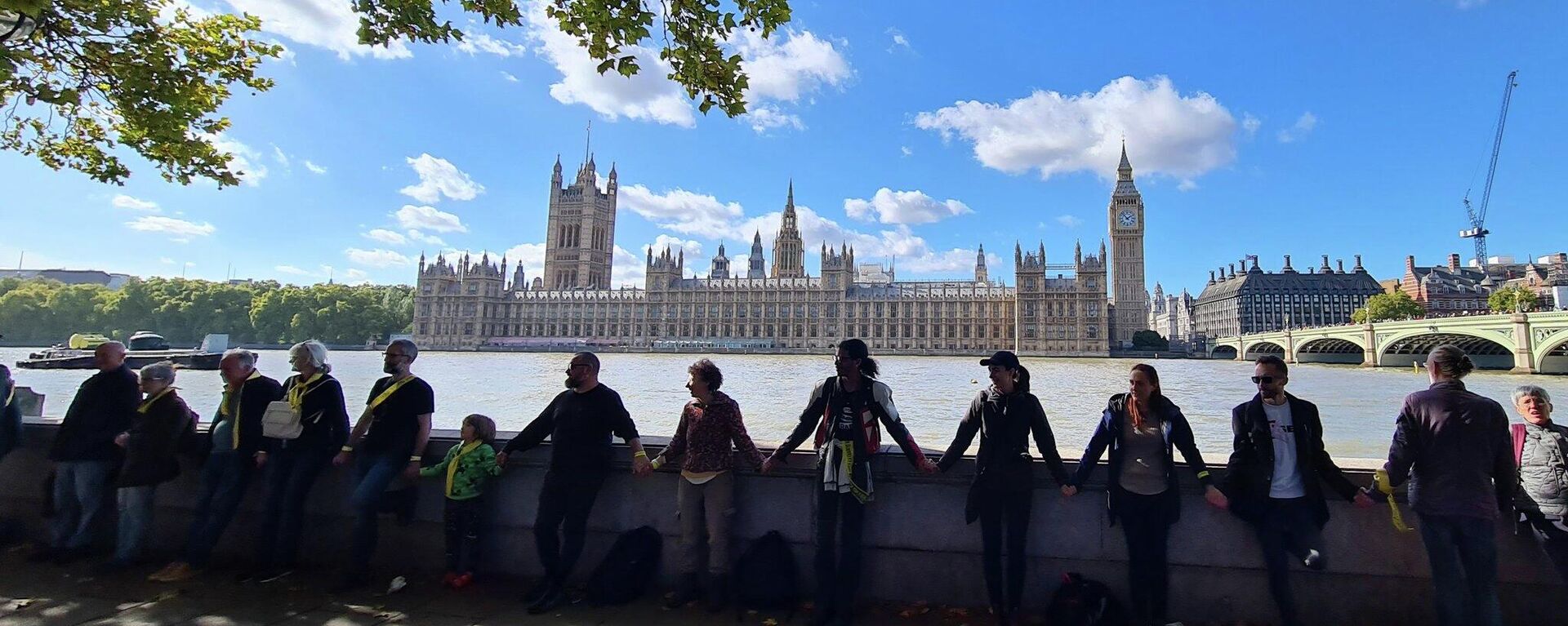 Protesta en Londres para exigir la libertad de Julian Assange - Sputnik Mundo, 1920, 09.10.2022