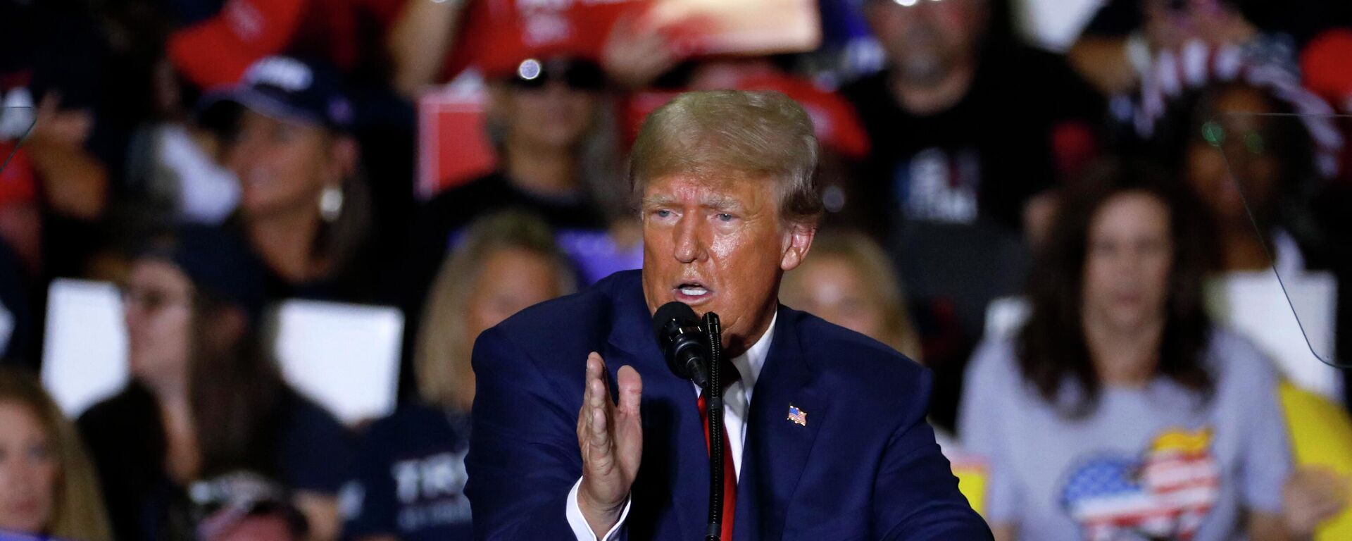 El expresidente de EEUU, Donald Trump, durante un evento en Michigan, en octubre de 2022 - Sputnik Mundo, 1920, 10.10.2022