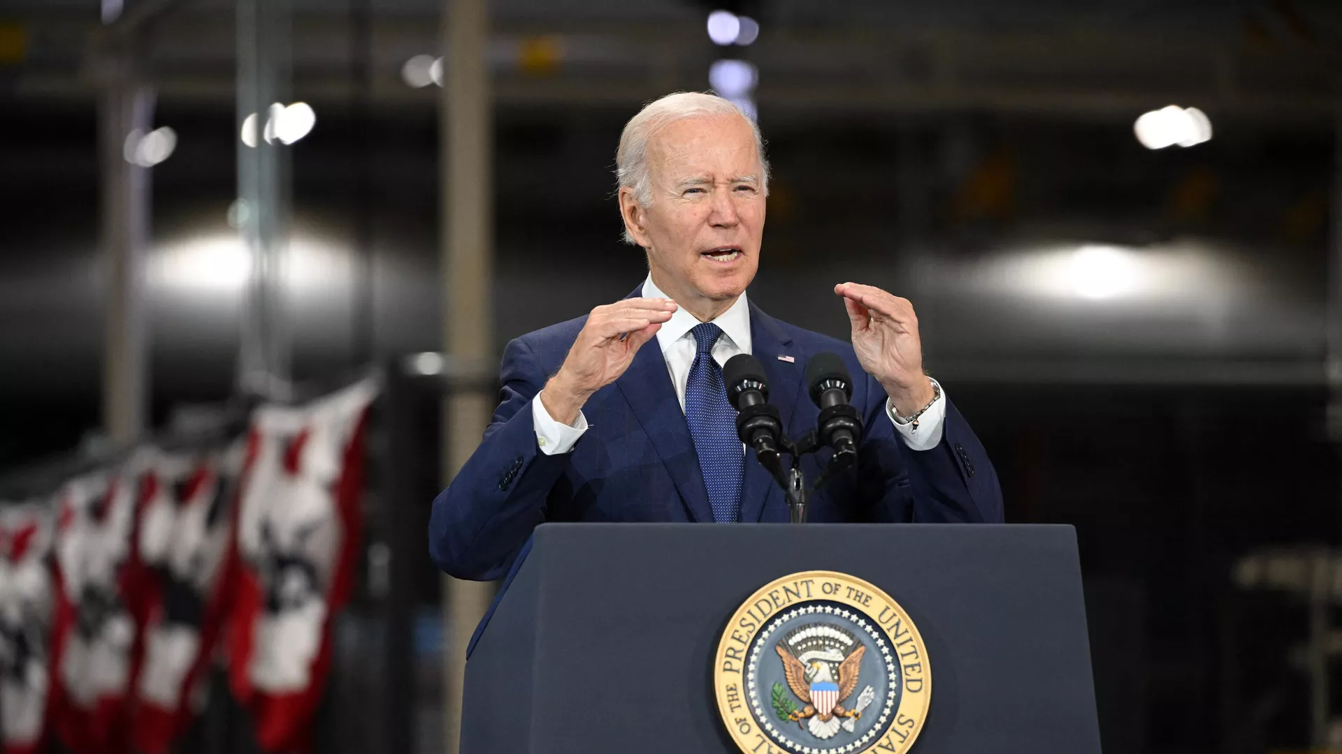 El presidente de EEUU, Joe Biden, en un evento público en Maryland - Sputnik Mundo, 1920, 09.11.2022