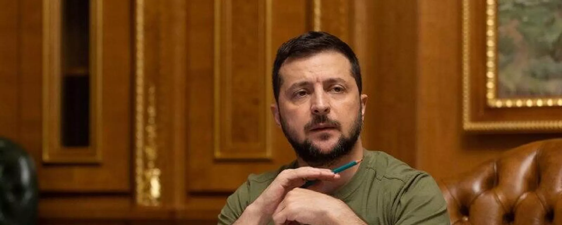 El presidente de Ucrania, Volodímir Zelenski El presidente de Ucrania, Volodímir Zelenski - Sputnik Mundo, 1920, 16.04.2023