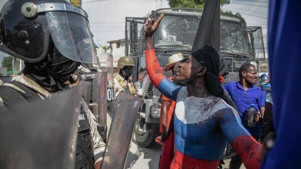 Protestas en Haití - Sputnik Mundo