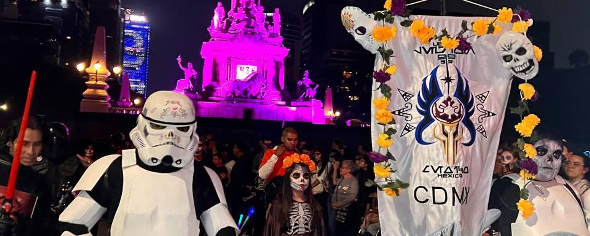 La Mega Procesión de Catrinas en la Ciudad de México durante las festividades previas al Día de Muertos - Sputnik Mundo, 1920, 28.10.2022