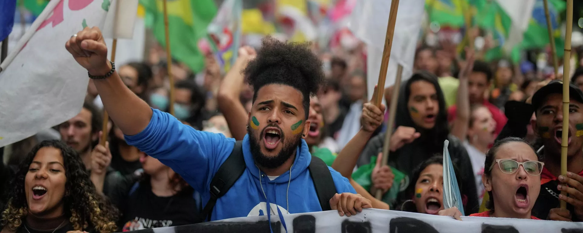 Protesta estudiantil en Sao Paulo, octubre de 2022 Protesta estudiantil en Sao Paulo, octubre de 2022 - Sputnik Mundo, 1920, 25.10.2022