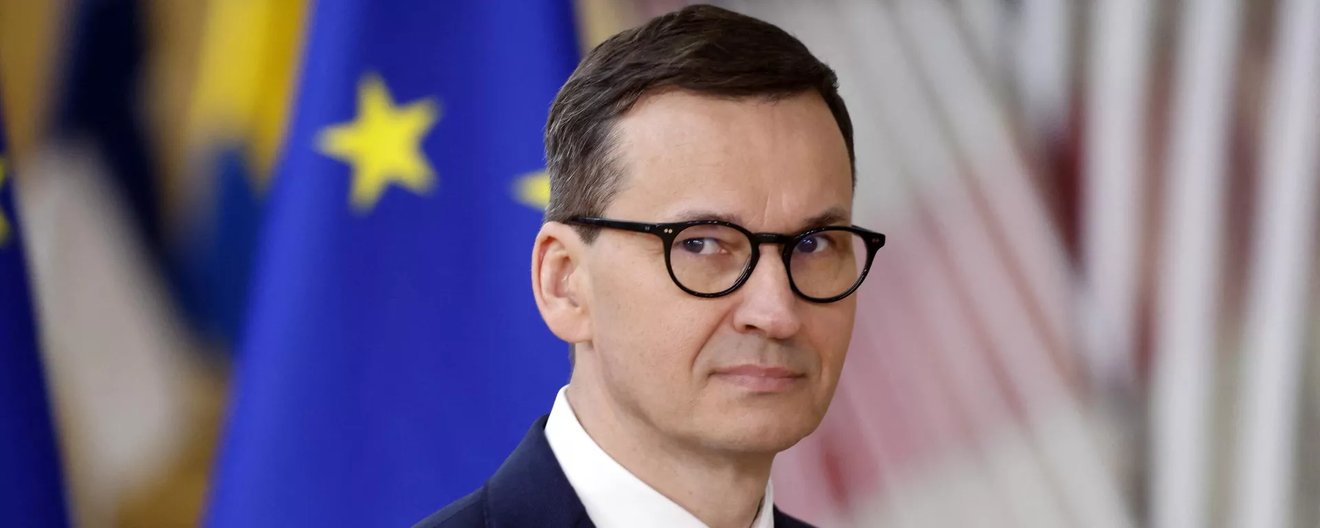 Mateusz Morawiecki, primer ministro de Polonia, durante una reunión en Bruselas Mateusz Morawiecki, primer ministro de Polonia, durante una reunión en Bruselas - Sputnik Mundo, 1920, 29.10.2022