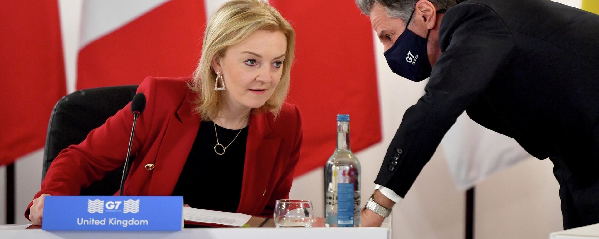 La ex primera ministra del Reino Unido, Liz Truss, y el secretario de Estado de EEUU, Antony Blinken - Sputnik Mundo, 1920, 01.11.2022