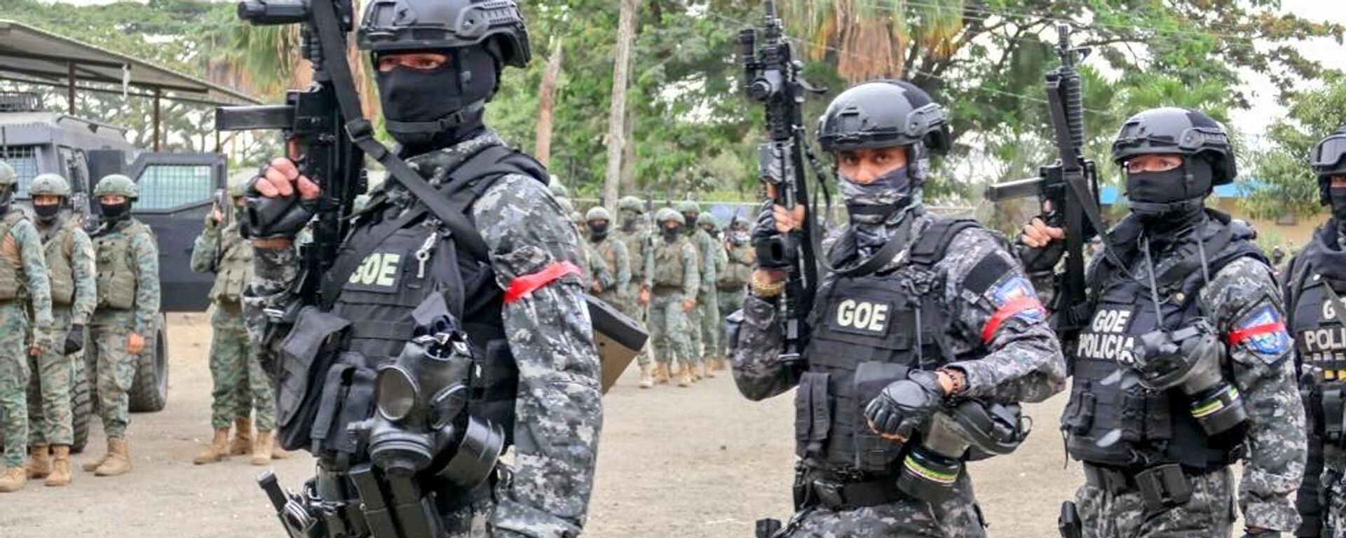 Policía  Nacional de Ecuador en medio de un operativo en un centro carcelario - Sputnik Mundo, 1920, 04.11.2022