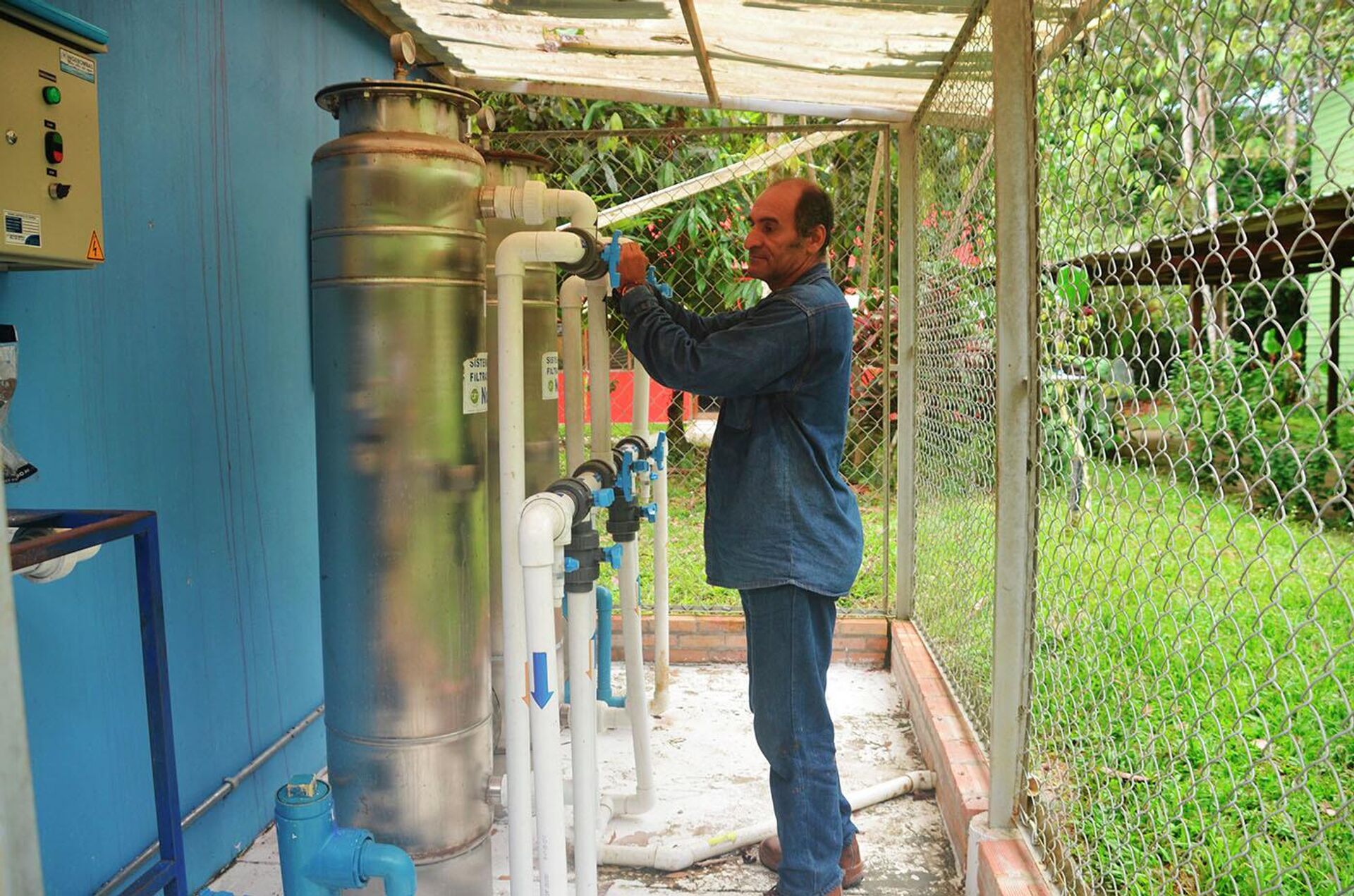 Planta potabilizadora en la sede de la UNAL Amazonia, en Leticia, Colombia - Sputnik Mundo, 1920, 04.11.2022