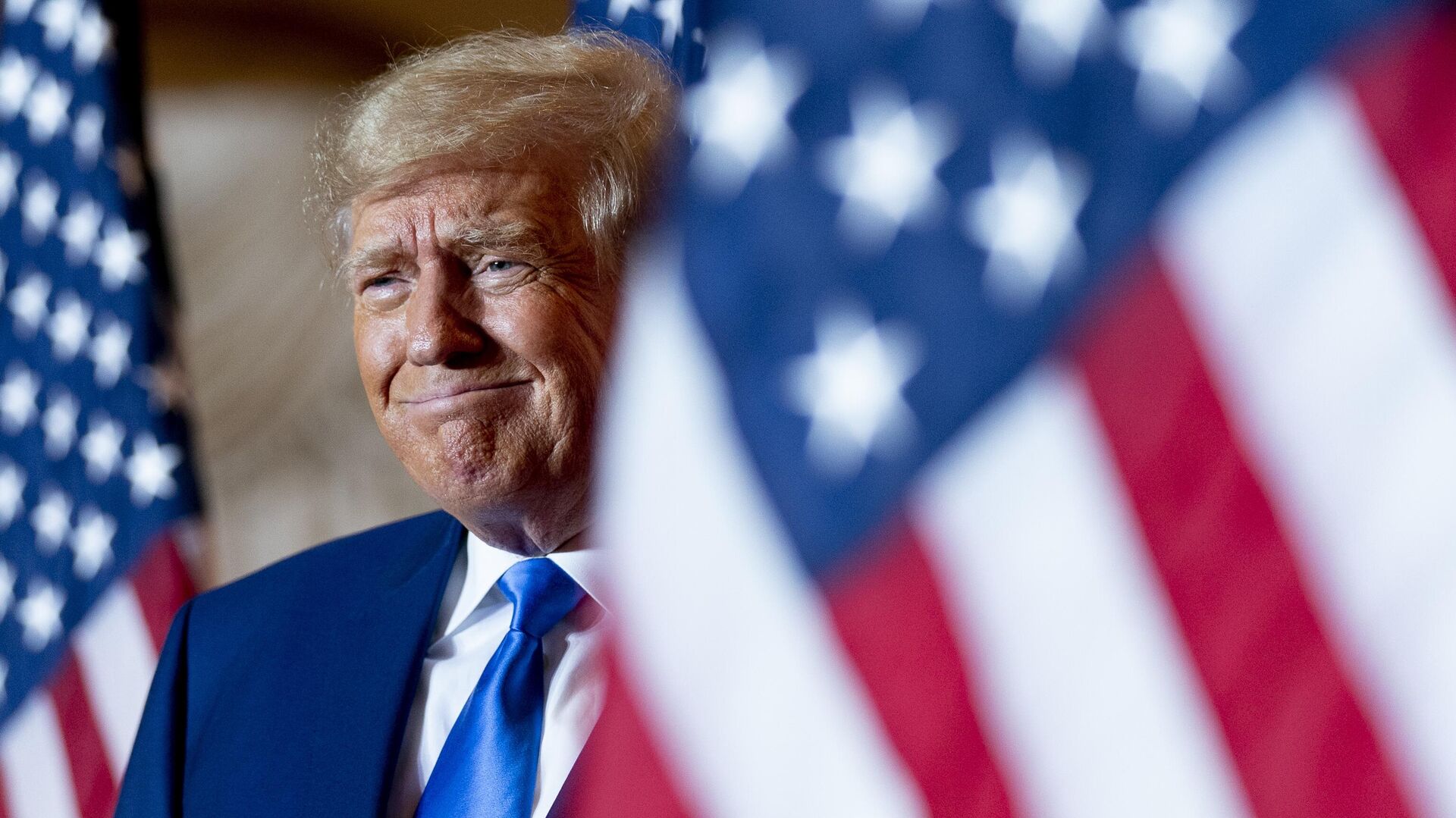 El expresidente de EEUU Donald Trump en Mar-a-lago el día de las elecciones, el 8 de noviembre de 2022, en Palm Beach, Florida - Sputnik Mundo, 1920, 04.12.2022