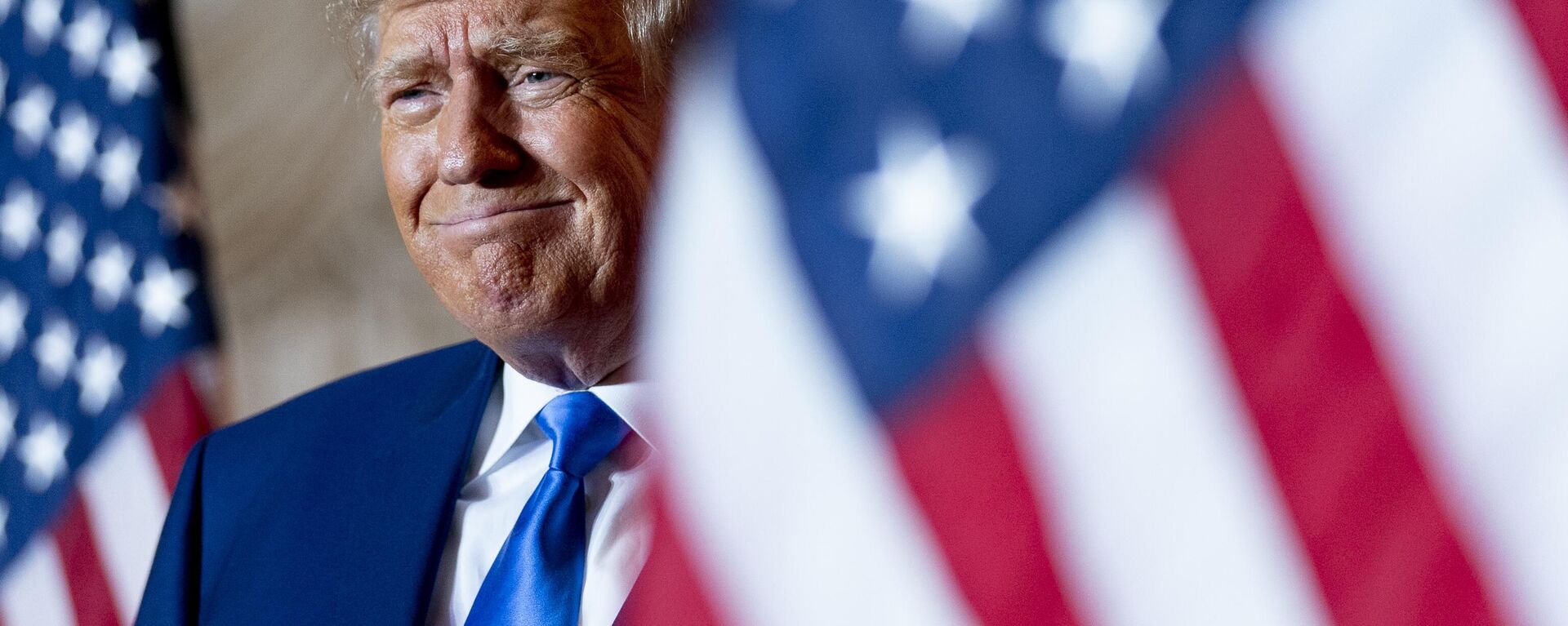 El expresidente de EEUU Donald Trump en Mar-a-lago el día de las elecciones, el 8 de noviembre de 2022, en Palm Beach, Florida - Sputnik Mundo, 1920, 23.03.2023