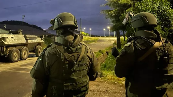Carabineros en La Araucanía - Sputnik Mundo