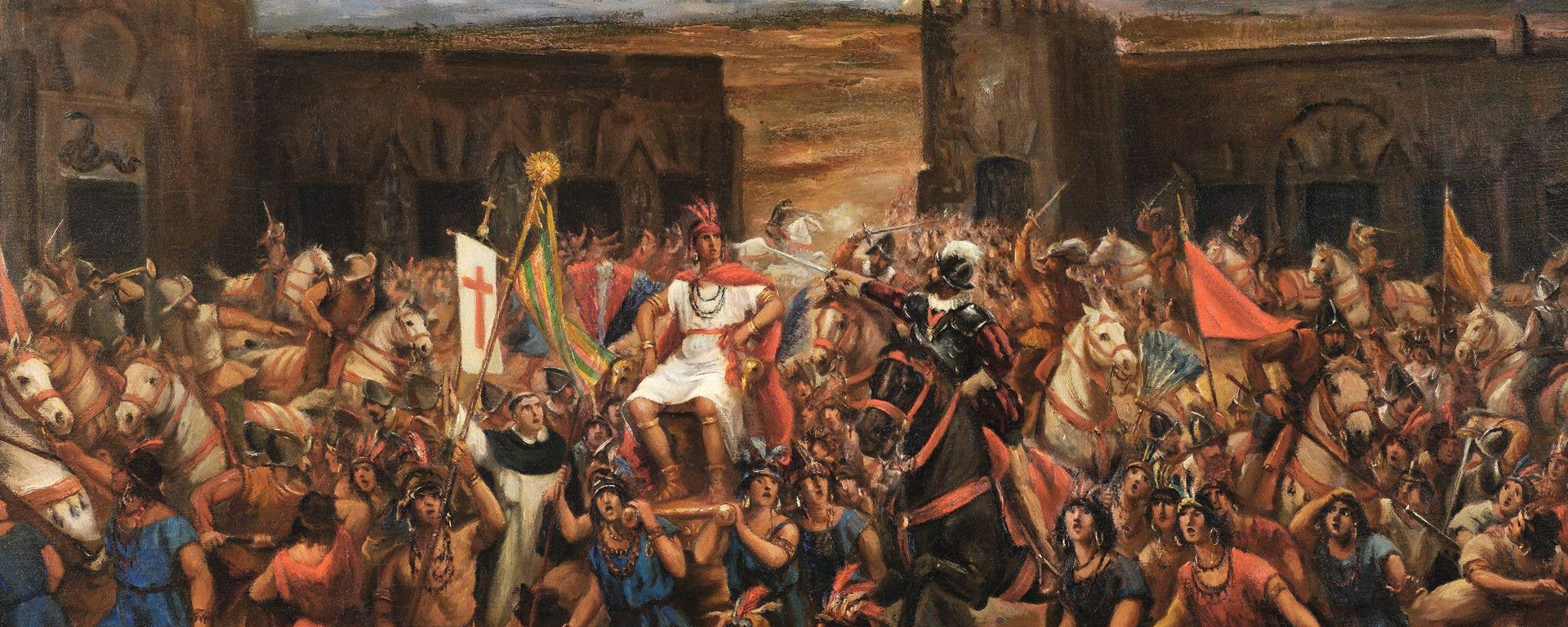 La Captura de Atahualpa, pintura de Juan Lepiani - Sputnik Mundo, 1920, 17.11.2022