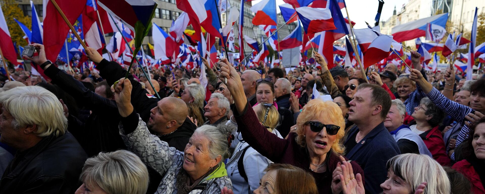 Las protestas en Praga - Sputnik Mundo, 1920, 17.11.2022