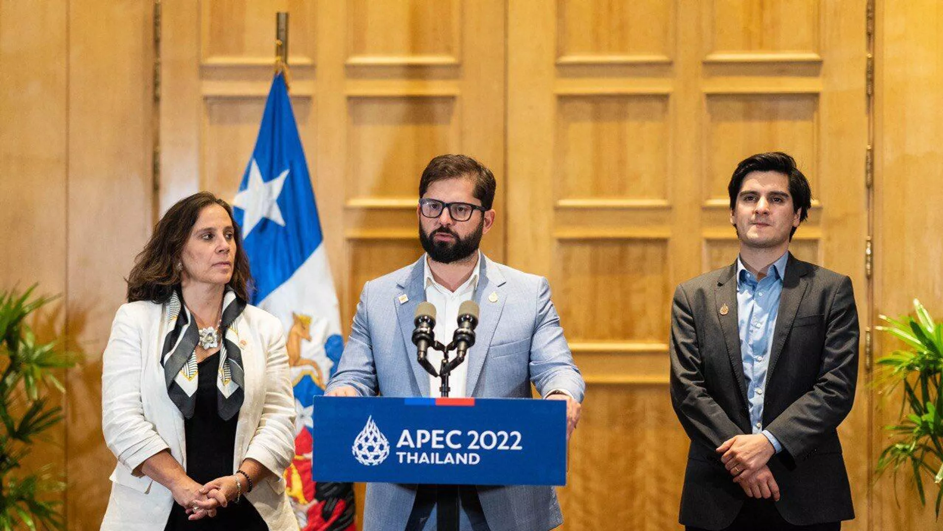 La declaración del presidente de Chile, Gabriel Boric, en el Foro de Cooperación Económica Asia Pacífico (APEC) La declaración del presidente de Chile, Gabriel Boric, en el Foro de Cooperación Económica Asia Pacífico (APEC) - Sputnik Mundo, 1920, 17.11.2022