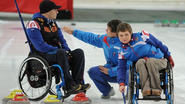 Los atletas paralímpicos del equipo nacional ruso de curling - Sputnik Mundo