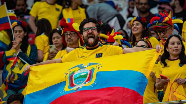 Aficionado ecuatoriano en Catar 2022. - Sputnik Mundo