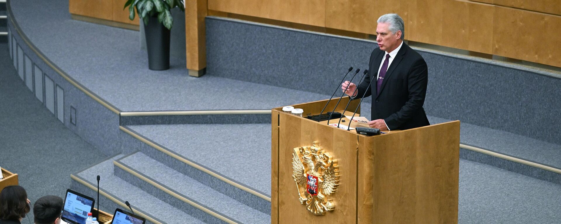 El presidente de Cuba, Miguel Díaz-Canel, en la Duma rusa - Sputnik Mundo, 1920, 22.11.2022