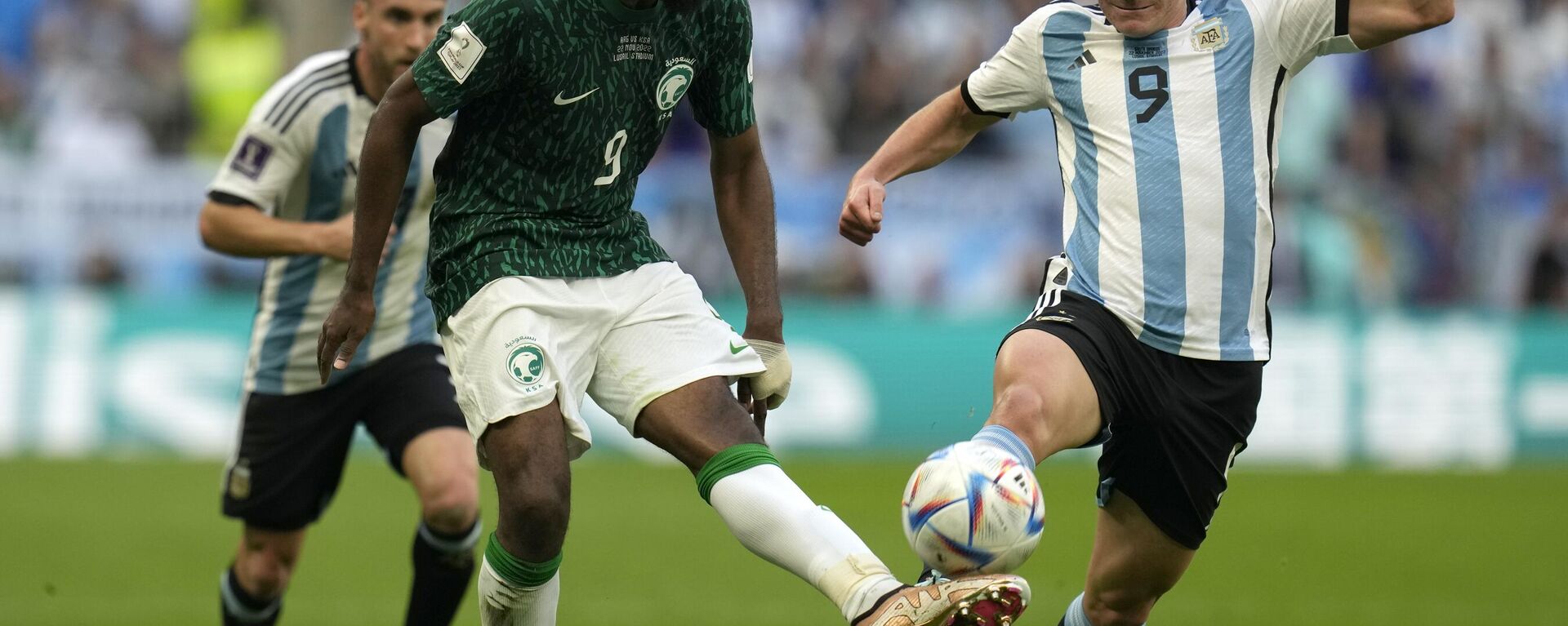 El partido entre Argentina y Arabia Saudita durante el Mundial 2022 - Sputnik Mundo, 1920, 22.11.2022