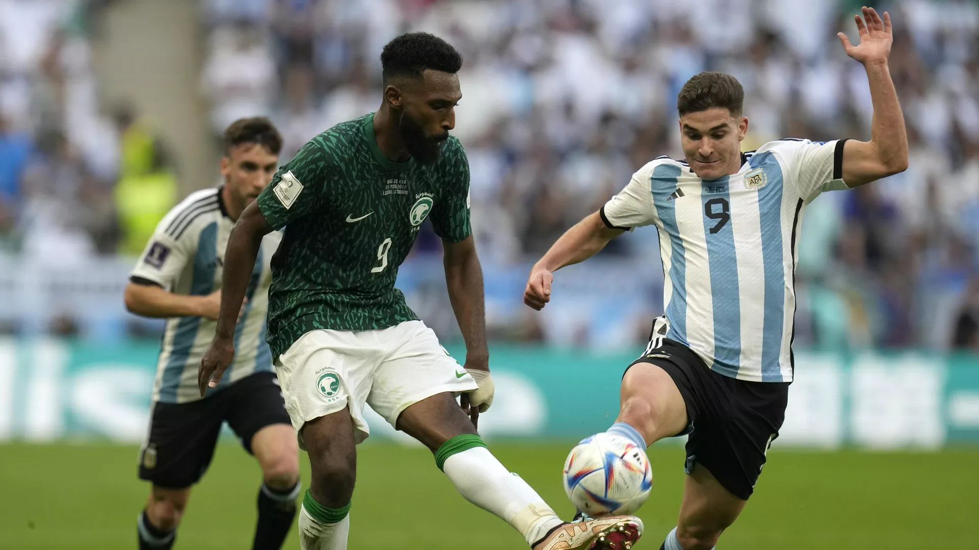 El partido entre Argentina y Arabia Saudita durante el Mundial 2022