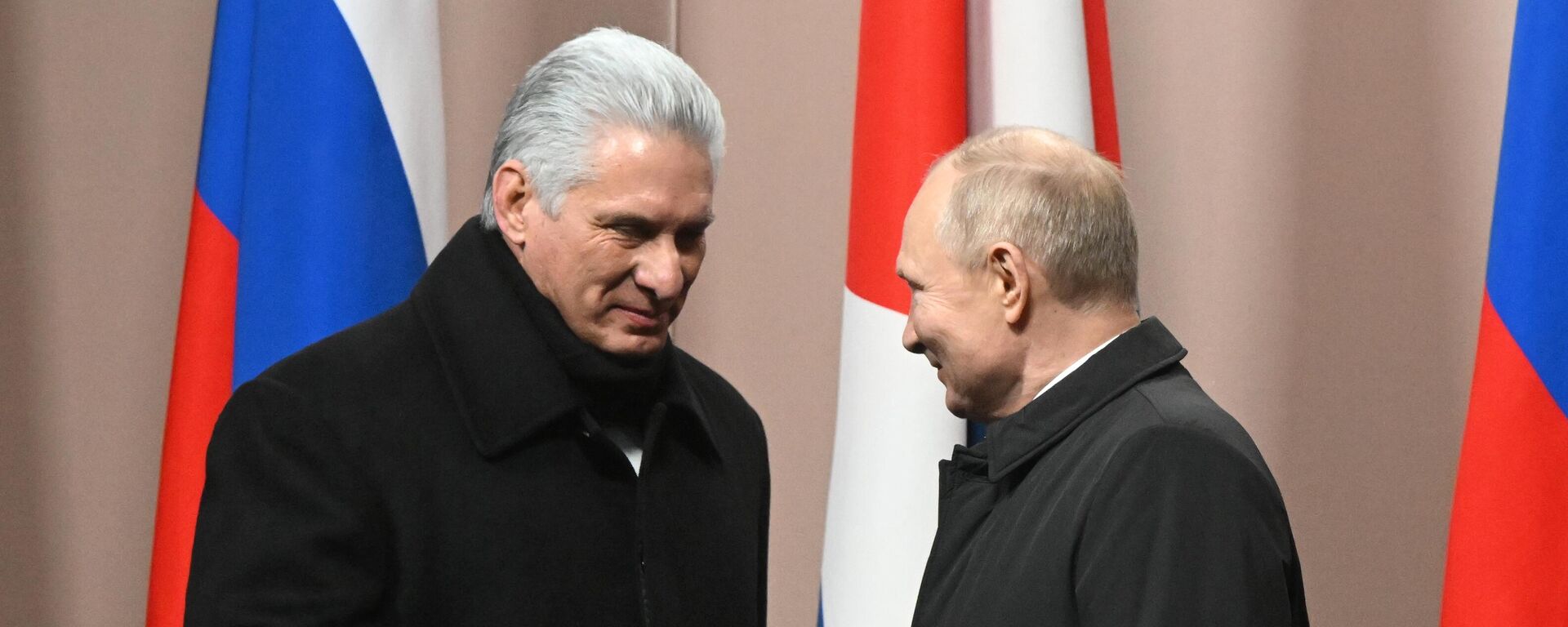 El presidente de Cuba, Miguel Díaz-Canel, y su homólogo ruso, Vladímir Putin - Sputnik Mundo, 1920, 28.12.2022