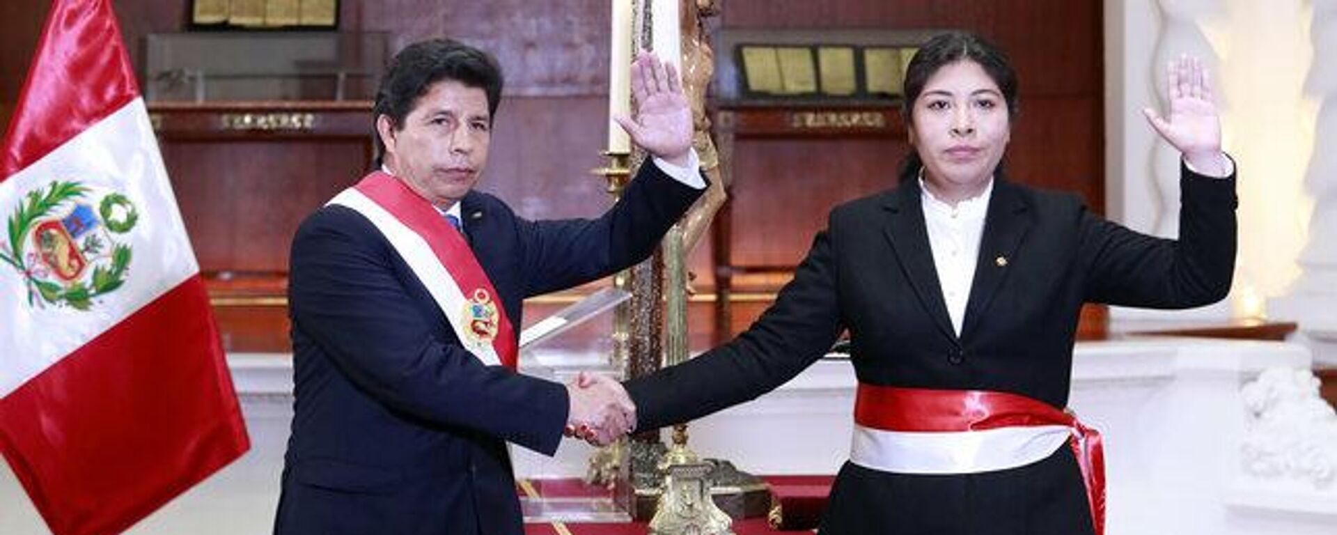 Pedro Castillo, presidente de Perú, y Betssy Chávez, nueva titular del Consejo de Ministros - Sputnik Mundo, 1920, 26.11.2022