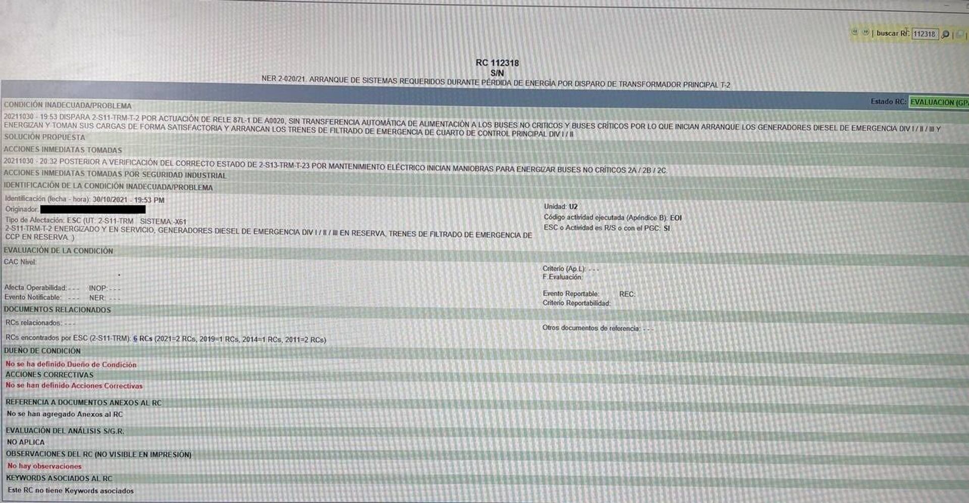 En octubre de 2021  se documentó un paro en el reactor número dos que duró al menos 10 días.  - Sputnik Mundo, 1920, 28.11.2022