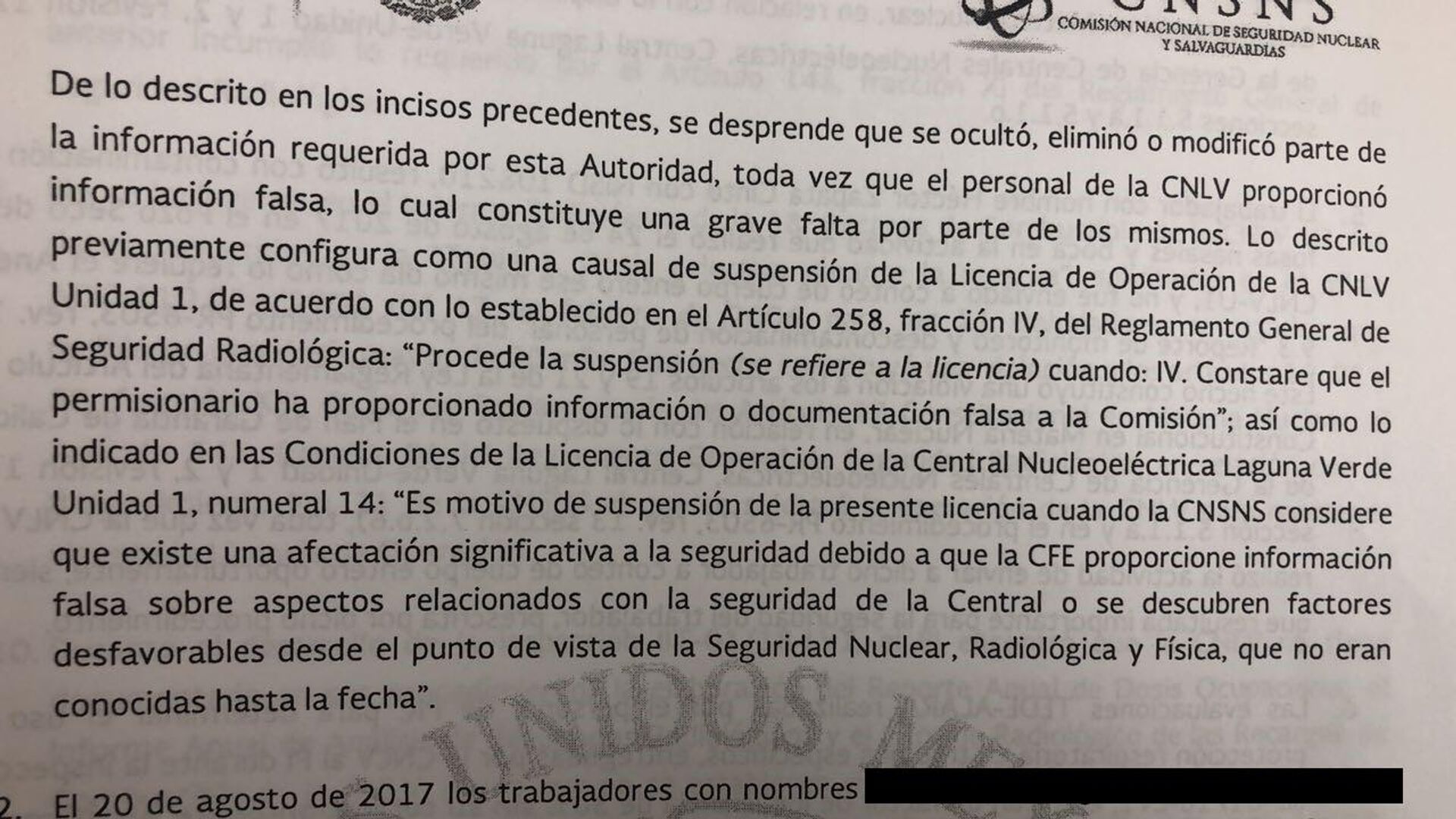 En agosto de 2017, seis trabajadores sufrieron contaminación interna de materiales radiactivos. - Sputnik Mundo, 1920, 28.11.2022