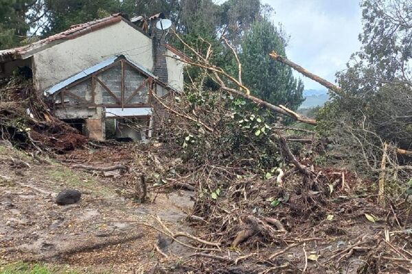 Daños causados por las lluvias en La Calera, municipio cercano a Bogotá - Sputnik Mundo
