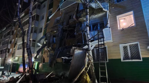 Las consecuencias de una explosión de gas en Siberia, el 4 de diciembre - Sputnik Mundo