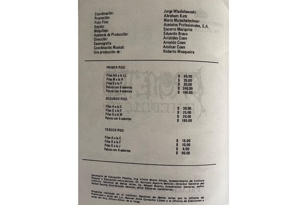 Programa del Espectáculo Prometeo (página 235, del libro PROMETEO-71, Trilce Ediciones, 2022) - Sputnik Mundo