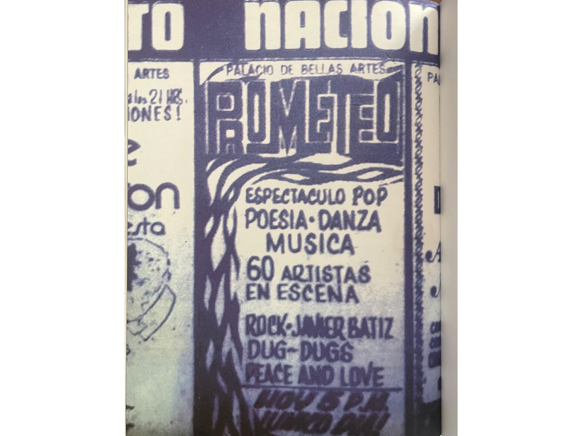 Cartel publicitario en la Sección de Espectáculo del periódico Excelcsiór, 4 de diciembre de 1971 (Página 228, PROMETEO-71, Trilce Ediciones, 2022) - Sputnik Mundo, 1920, 04.12.2022