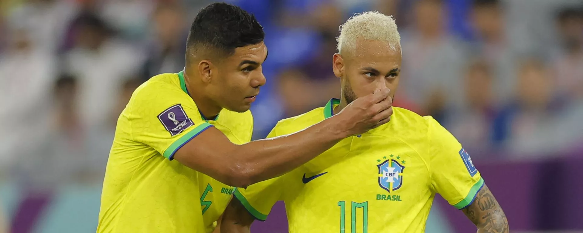 Casemiro y Neymar en el partido de Brasil ante Corea del Sur en Catar 2022 Casemiro y Neymar en el partido de Brasil ante Corea del Sur en Catar 2022 - Sputnik Mundo, 1920, 06.12.2022