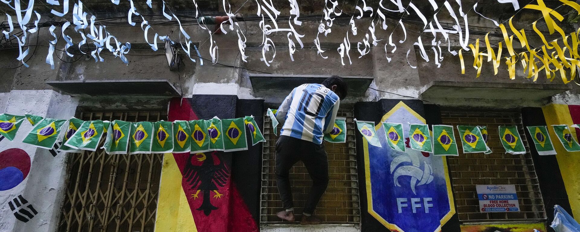 Banderas de Argentina y Brasil en las calles de la India - Sputnik Mundo, 1920, 08.12.2022