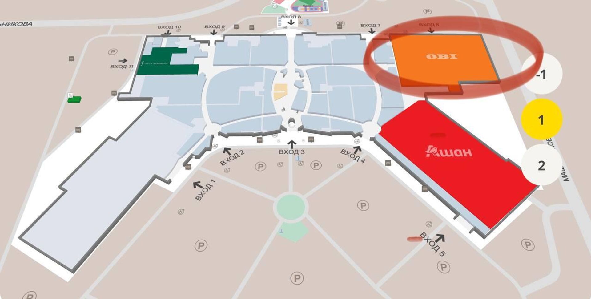 Plan del centro comercial MEGA Jimki afueras de Moscú donde se produjo el incendio - Sputnik Mundo, 1920, 09.12.2022