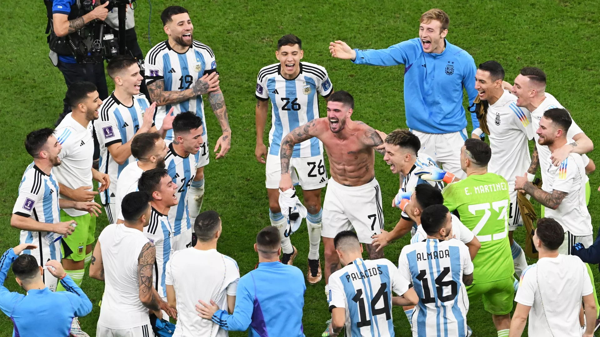 El equipo de Argentina durante el Mundial de Catar 2022