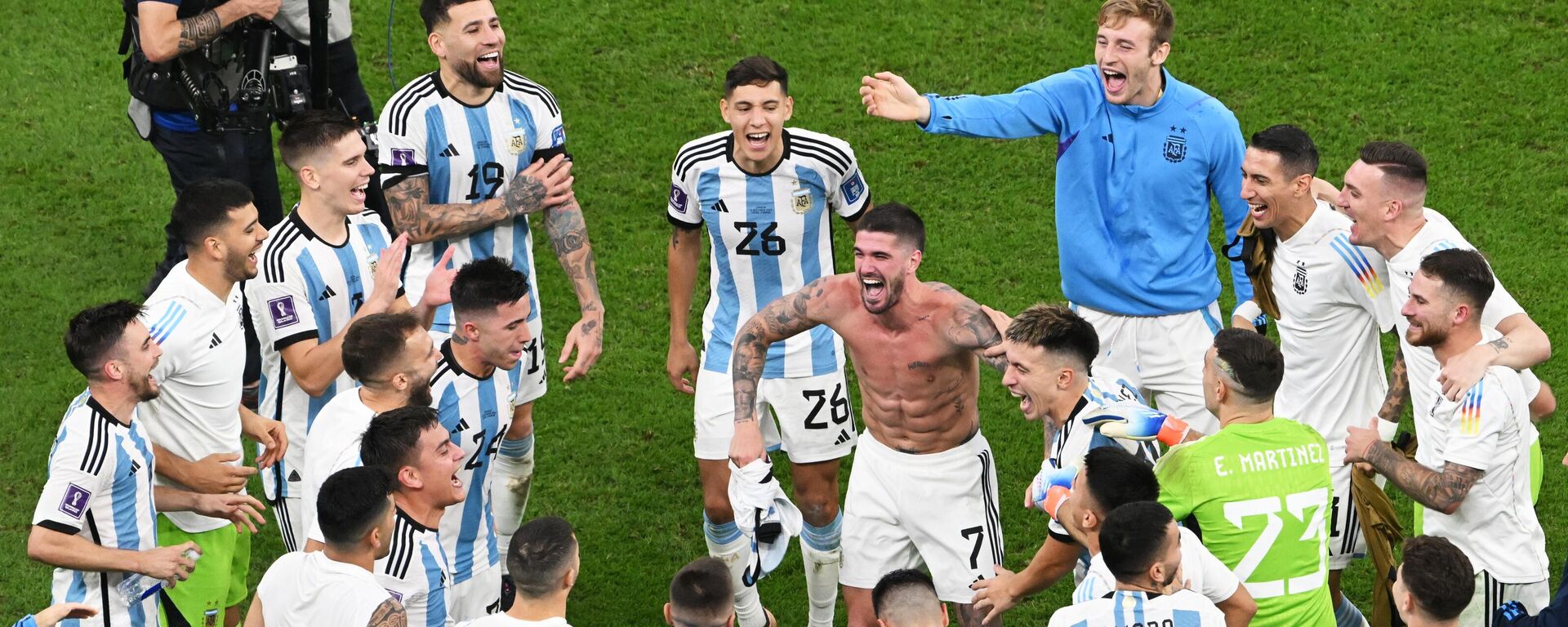 El equipo de Argentina durante el Mundial de Catar 2022 - Sputnik Mundo, 1920, 14.12.2022