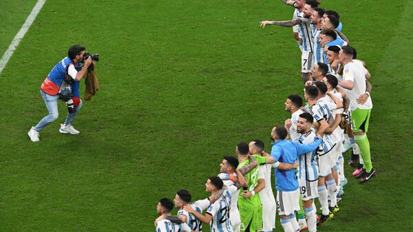 Jugadores de Argentina en la Copa Mundial de Catar 2022 - Sputnik Mundo