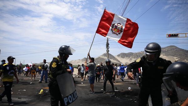 Protestas en Perú - Sputnik Mundo