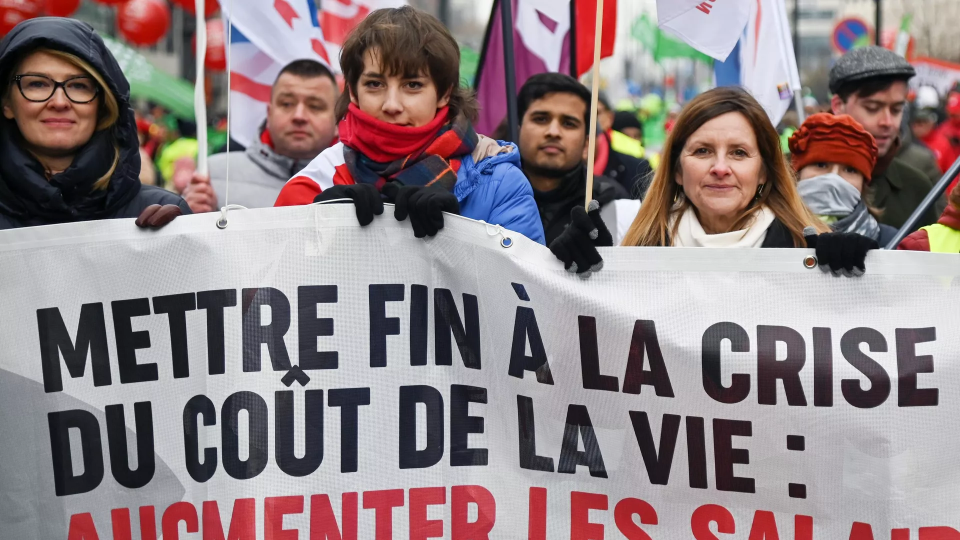 Participantes en una protesta contra la subida de precios (archivo)