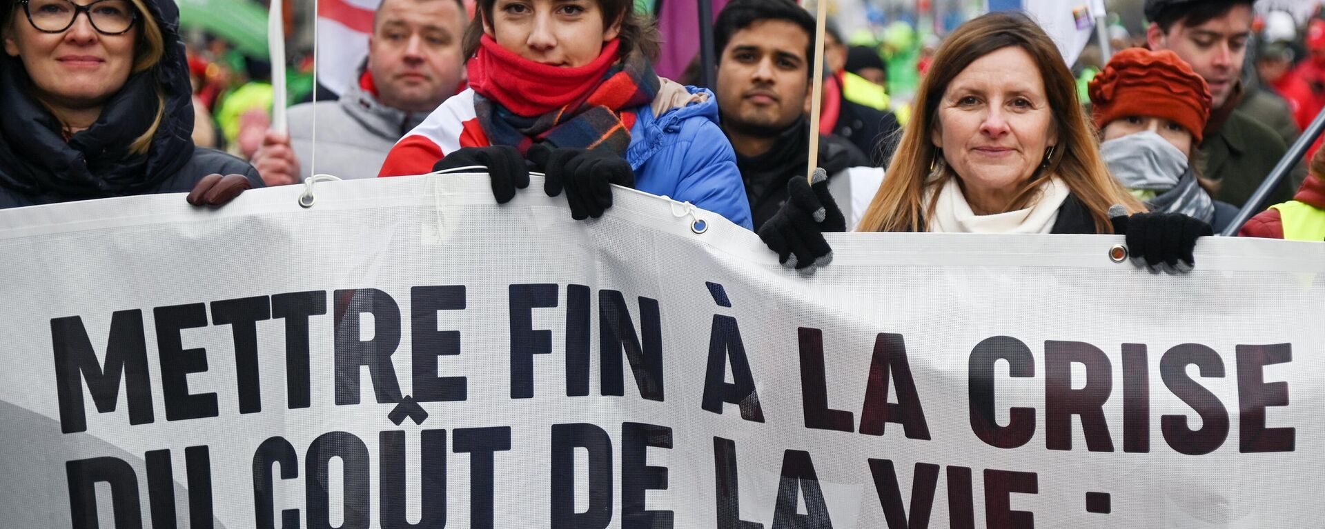 Participantes en una protesta contra la subida de precios (archivo) - Sputnik Mundo, 1920, 04.01.2024