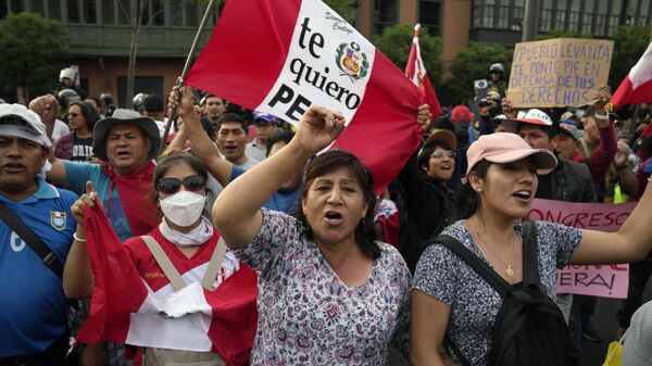 Las protestas en Perú, el 10 de diciembre  - Sputnik Mundo