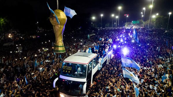 La selección argentina de fútbol, campeona del Mundial de Catar 2022 - Sputnik Mundo