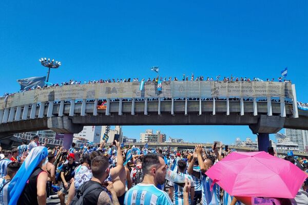 Bienvenida a la selección argentina en Buenos Aires - Sputnik Mundo