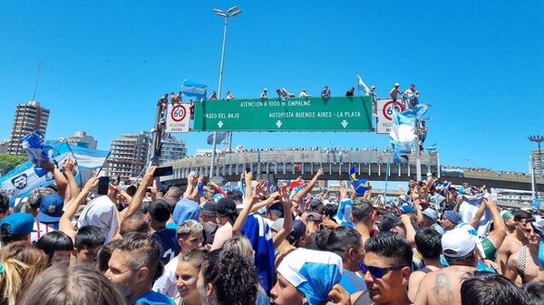 Bienvenida a la selección argentina en Buenos Aires - Sputnik Mundo