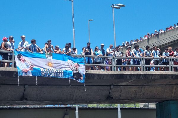 Bienvenida a la selección argentina en Buenos Aires - Sputnik Mundo