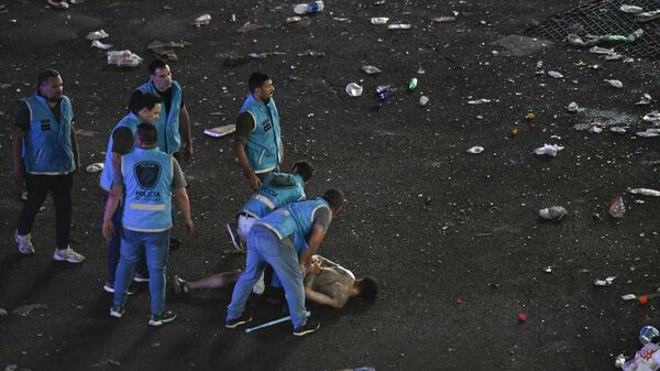 Celebraciones por el triunfo de la Selección Argentina - Sputnik Mundo